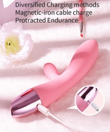 Стильный вибратор с клиторальным отростком V3